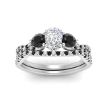Load image into Gallery viewer, pear-shaped-diamond-twisted-floral-prong-black-diamond-wedding-set-white-gold-FD10257PEGBLACK-ANGLE5-NL-WG?v=1756360037
