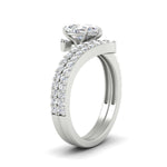 Load image into Gallery viewer, pear-shaped-diamond-wedding-ring-set-in-FDENS3007PE-NL-WG
