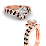 Load image into Gallery viewer, pear-shaped-diamond-wedding-ring-set-with-black-diamond-in-FDENS3007PEGBLACK-NL-RG
