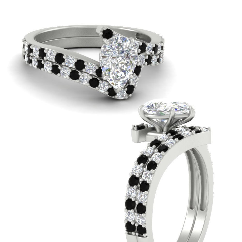pear-shaped-diamond-wedding-ring-set-with-black-diamond-in-FDENS3007PEGBLACK-NL-WG