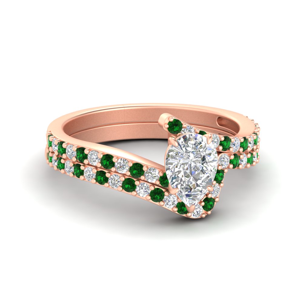 pear-shaped-diamond-wedding-ring-set-with-emerald-in-FDENS3007PEGEMGR-NL-RG