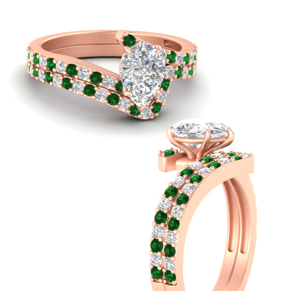 pear-shaped-diamond-wedding-ring-set-with-emerald-in-FDENS3007PEGEMGR-NL-RG