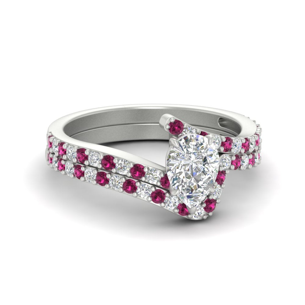 pear-shaped-diamond-wedding-ring-set-with-pink-sapphire-in-FDENS3007PEGSADRPI-NL-WG