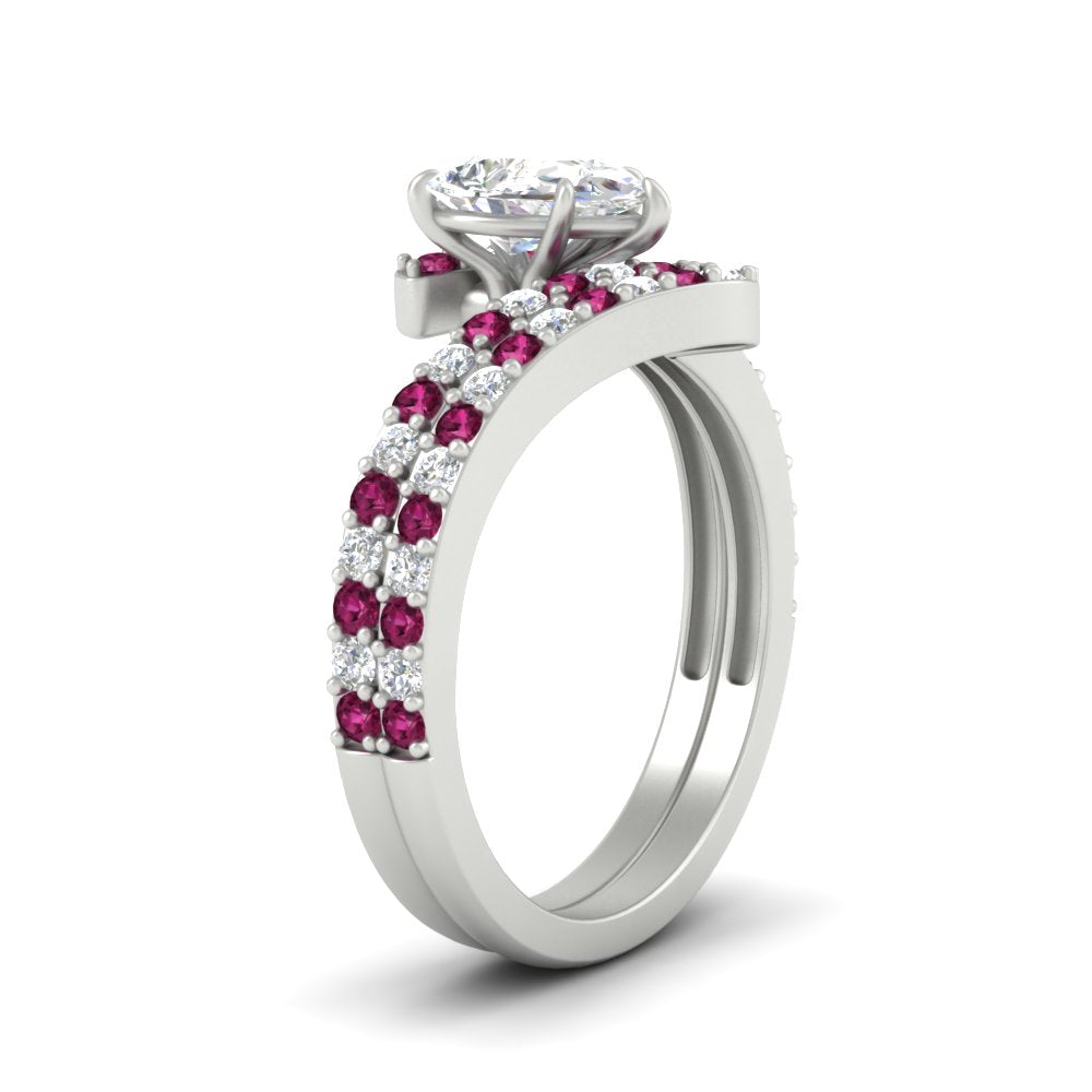 pear-shaped-diamond-wedding-ring-set-with-pink-sapphire-in-FDENS3007PEGSADRPI-NL-WG