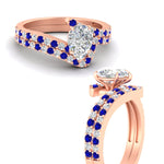 Load image into Gallery viewer, pear-shaped-diamond-wedding-ring-set-with-sapphire-in-FDENS3007PEGSABL-NL-RG
