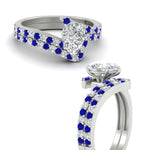 Load image into Gallery viewer, pear-shaped-diamond-wedding-ring-set-with-sapphire-in-FDENS3007PEGSABL-NL-WG
