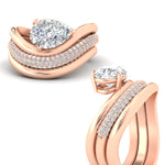 Load image into Gallery viewer, pear-shaped-dual-bands-with-wave-solitaire-ring-in-rose-gold-fdens11566pe-nl-rg-w3.jpg
