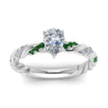 Thumbnail 18 - pear-shaped-emerald-twisted-vine-engagement-ring-in-white-gold-FD9127PERGEMGRANGLE5-NL-WG