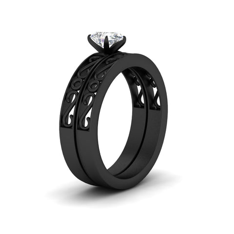 pear-shaped-filigree-single-stone-diamond-wedding-ring-set-in-black-gold-FDENS3289PEANGLE2-NL-BG.jpg?v=1763371075