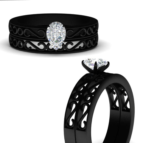 pear-shaped-filigree-single-stone-diamond-wedding-ring-set-in-black-gold-FDENS3289PEANGLE3-NL-BG.jpg?v=1763371075