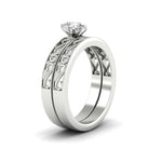 Load image into Gallery viewer, pear-shaped-filigree-single-stone-diamond-wedding-ring-set-in-white-gold-FDENS3289PEANGLE2-NL-WG.jpg?v=1763371075
