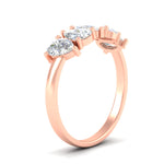 Load image into Gallery viewer, pear-shaped-five-stone-diamond-band-2-carat-in-rose-gold-fdwb8008peangle2-2.00ct-nl-rg.jpg