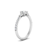 Load image into Gallery viewer, Delicate Antique Pave Pear Shaped Diamond Ring
