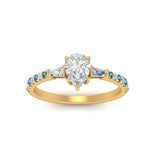 Load image into Gallery viewer, Delicate Antique Pave Pear Shaped Diamond Ring
