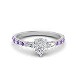 Load image into Gallery viewer, Delicate Antique Pave Pear Shaped Diamond Ring
