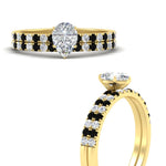 Load image into Gallery viewer, pear-shaped-french-pave-black-diamond-wedding-ring-set-in-yellow-gold-FD11408PEGBLACKANGLE3-NL-YG_4d510010-2c63-46bc-a5a5-f1c2835091f1?v=1763104448
