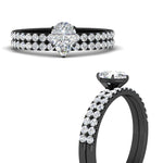 Load image into Gallery viewer, pear-shaped-french-pave-diamond-wedding-ring-set-in-black-gold-FD11408PEANGLE3-NL-BG?v=1763104297