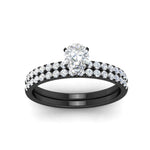 Load image into Gallery viewer, pear-shaped-french-pave-diamond-wedding-ring-set-in-black-gold-FD11408PEANGLE5-NL-BG?v=1763104296