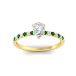 Load image into Gallery viewer, pear-shaped-french-pave-emerald-engagement-ring-in-yellow-gold-FD11408PERGEMGRANGLE5-NL-YG_92cf22fa-9f07-47ef-b608-84659fb22bbf?v=1762849871

