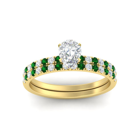 pear-shaped-french-pave-emerald-wedding-ring-set-in-yellow-gold-FD11408PEGEMGRANGLE5-NL-YG?v=1763104297