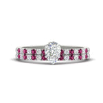Load image into Gallery viewer, pear-shaped-french-pave-pink-sapphire-wedding-ring-set-in-white-gold-FD11408PEGSADRPI-NL-WG?v=1763104297