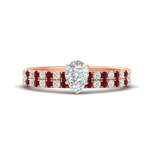 pear-shaped-french-pave-ruby-wedding-ring-set-in-rose-gold-FD11408PEGRUDR-NL-RG?v=1763104296