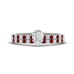 Load image into Gallery viewer, pear-shaped-french-pave-ruby-wedding-ring-set-in-white-gold-FD11408PEGRUDR-NL-WG_93dde3af-64b0-4683-b550-c0f072ac87e0?v=1763104448
