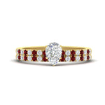 Load image into Gallery viewer, pear-shaped-french-pave-ruby-wedding-ring-set-in-yellow-gold-FD11408PEGRUDR-NL-YG?v=1763104297
