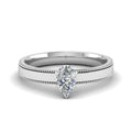Thumbnail 7 - pear-shaped-glossy-milgrain-single-stone-anniversary-diamond-ring-in-14K-white-gold-FD-ENR8985PER-NL-WG