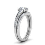 Load image into Gallery viewer, pear-shaped-graduated-channel-diamond-wedding-set-in-FD122866PE-NL-WG
