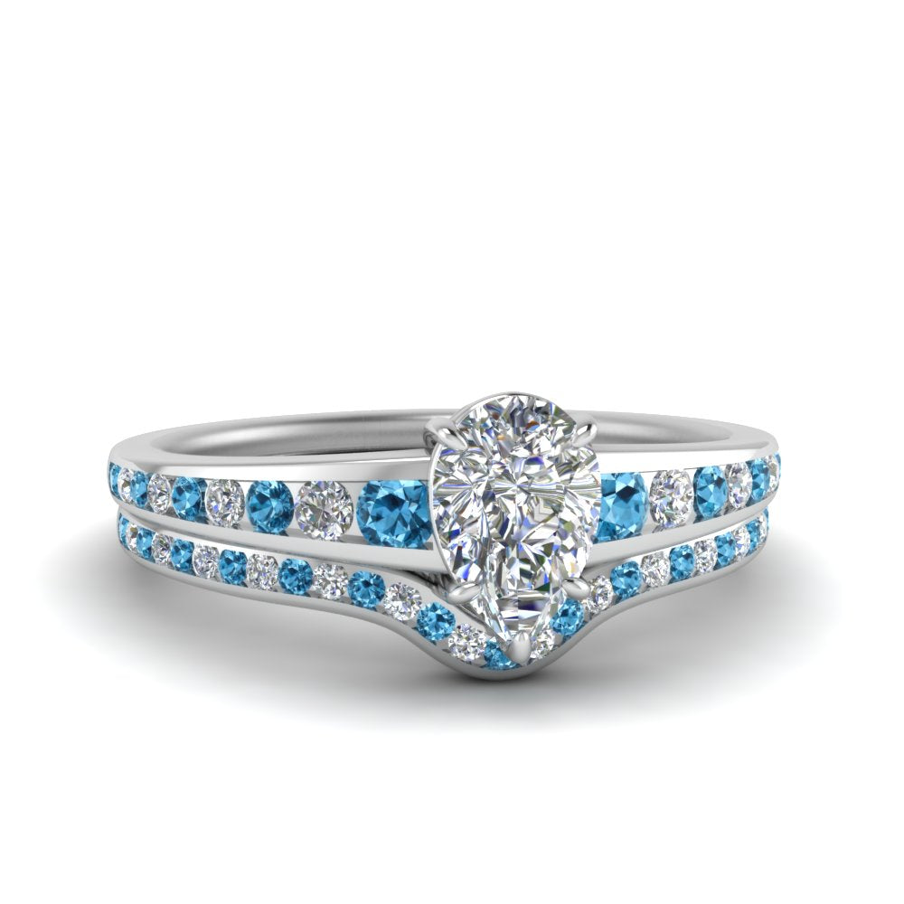 pear-shaped-graduated-channel-diamond-wedding-set-with-blue-topaz-in-FD122866PEGICBLTO-NL-WG