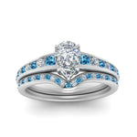 Load image into Gallery viewer, pear-shaped-graduated-channel-diamond-wedding-set-with-blue-topaz-in-FD122866PEGICBLTO-NL-WG
