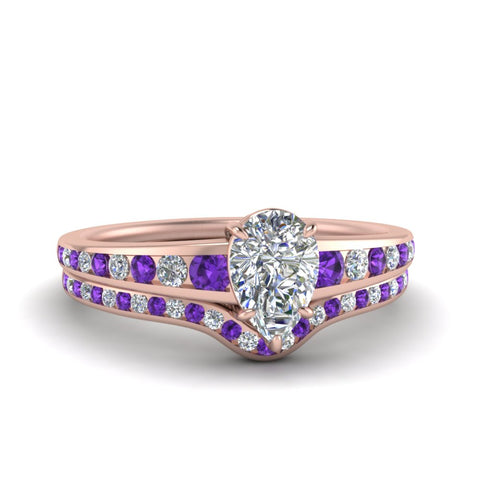 pear-shaped-graduated-channel-diamond-wedding-set-with-purple-topaz-in-FD122866PEGVITO-NL-RG