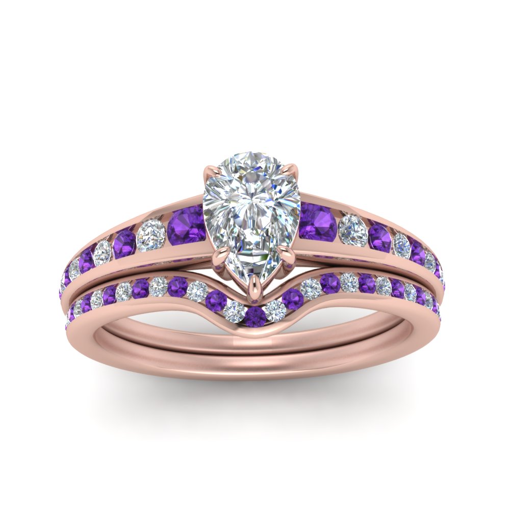 pear-shaped-graduated-channel-diamond-wedding-set-with-purple-topaz-in-FD122866PEGVITO-NL-RG
