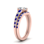 Load image into Gallery viewer, pear-shaped-graduated-channel-diamond-wedding-set-with-sapphire-in-FD122866PEGSABL-NL-RG
