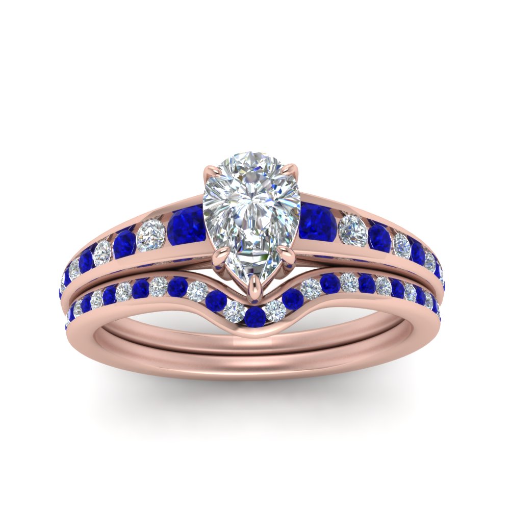 pear-shaped-graduated-channel-diamond-wedding-set-with-sapphire-in-FD122866PEGSABL-NL-RG