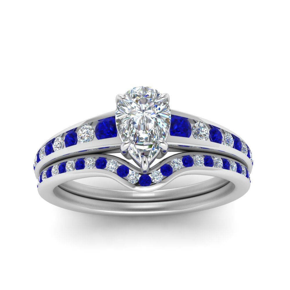 pear-shaped-graduated-channel-diamond-wedding-set-with-sapphire-in-FD122866PEGSABL-NL-WG