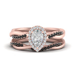 Load image into Gallery viewer, pear-shaped-halo-black-diamond-infinity-bridal-set-in-rose-gold-FD9212PEGBLACK-NL-RG-B2.jpg
