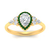 Load image into Gallery viewer, pear-shaped-halo-cluster-accent-emerald-engagement-ring-in-yellow-gold-FD10512PERGEMGRANGLE5-NL-YG_6500fb83-7483-4dc6-97e3-680ac4b66010.jpg?v=1770117378