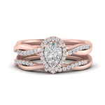 Load image into Gallery viewer, pear-shaped-halo-diamond-infinity-bridal-set-in-rose-gold-FD9212PE-NL-RG-B2.jpg
