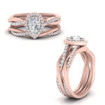 Load image into Gallery viewer, pear-shaped-halo-diamond-infinity-bridal-set-in-rose-gold-FD9212PE-NL-RG-B2.jpg
