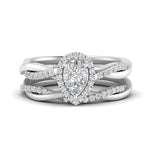 Load image into Gallery viewer, pear-shaped-halo-diamond-infinity-bridal-set-in-white-gold-FD9212PE-NL-WG-B2.jpg
