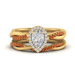 Load image into Gallery viewer, pear-shaped-halo-orange-sapphire-infinity-bridal-set-in-yellow-gold-FD9212PEGSAOR-NL-YG-B2.jpg

