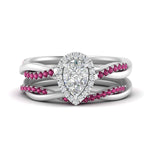 Load image into Gallery viewer, pear-shaped-halo-pink-sapphire-infinity-bridal-set-in-white-gold-FD9212PEGSADRPI-NL-WG-B2.jpg
