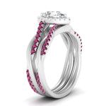 Load image into Gallery viewer, pear-shaped-halo-pink-sapphire-infinity-bridal-set-in-white-gold-FD9212PEGSADRPI-NL-WG-B2.jpg
