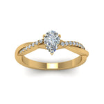 Load image into Gallery viewer, pear-shaped-infinity-twist-diamond-engagement-ring-in-yellow-gold-FD8253PERHAND-NL-YG
