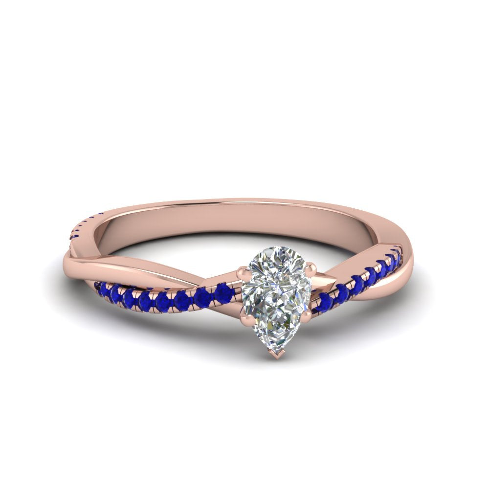 pear-shaped-infinity-twist-diamond-engagement-ring-with-blue-sapphire-in-14K-rose-gold-FD8253PERGSABL-NL-RG