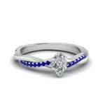 Load image into Gallery viewer, pear-shaped-infinity-twist-diamond-engagement-ring-with-blue-sapphire-in-14K-white-gold-FD8253PERGSABL-NL-WG
