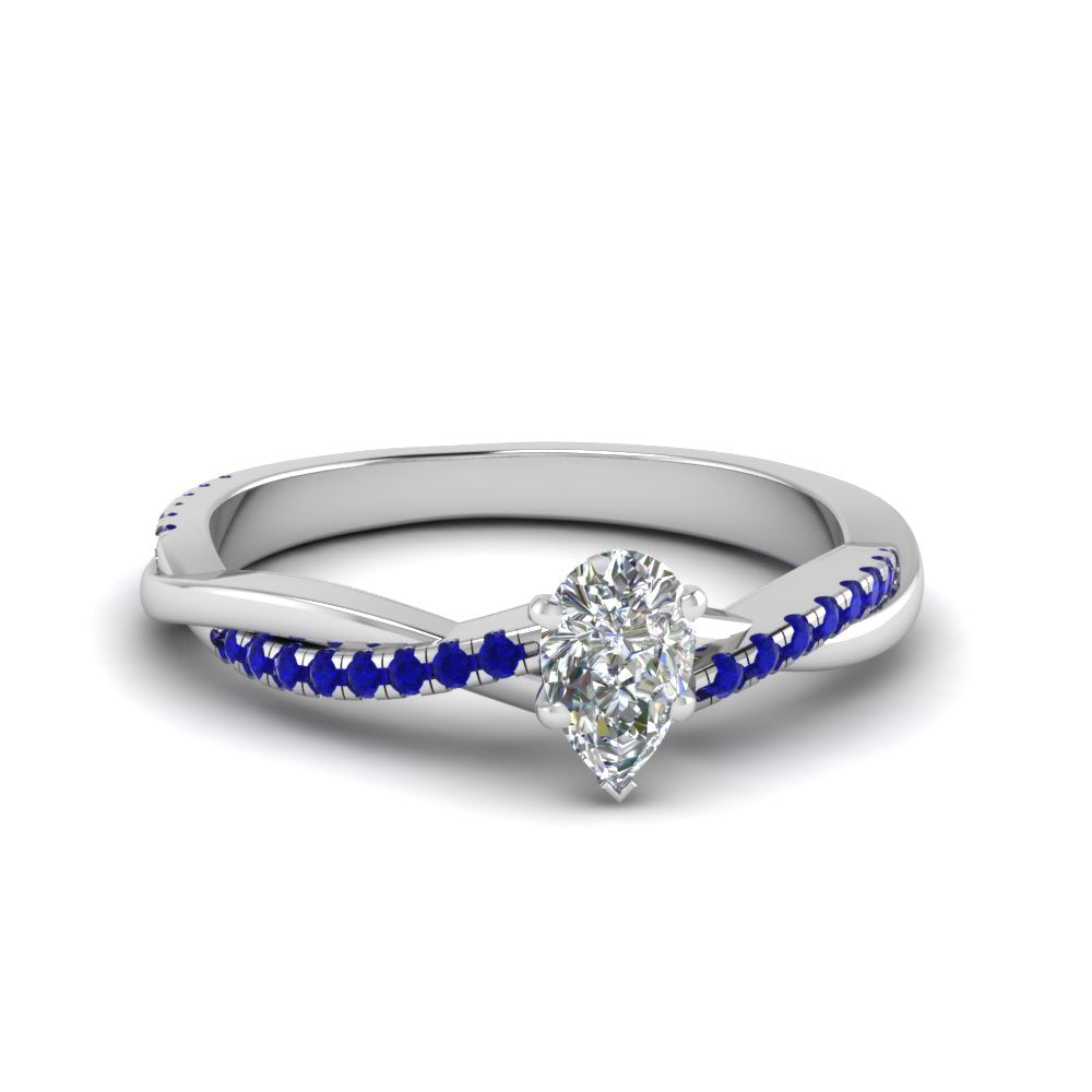 pear-shaped-infinity-twist-diamond-engagement-ring-with-blue-sapphire-in-14K-white-gold-FD8253PERGSABL-NL-WG