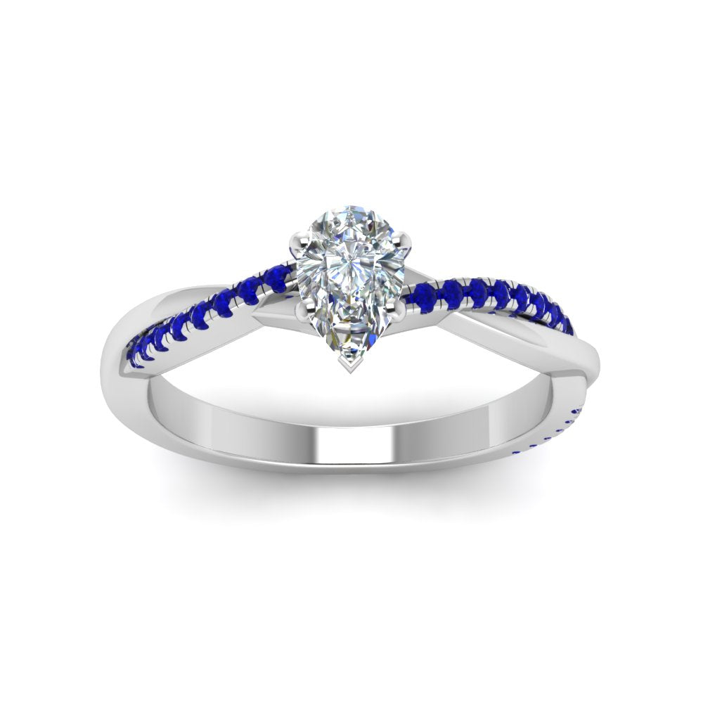pear-shaped-infinity-twist-diamond-engagement-ring-with-blue-sapphire-in-14K-white-gold-FD8253PERGSABL-NL-WG